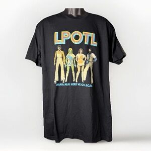 Last Podcast On The Left Mama Mia Here We Go Again Black Men’s T-Shirt Size XL